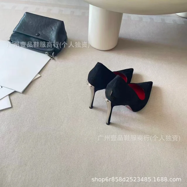 Unbranded High Heels Pointed-Toe Stiletto Pumps with Metal Sword Heel product detail image 14