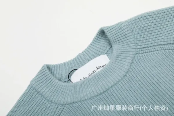 Calvin Klein CK Monogram Light Blue Knit Sweater - 16