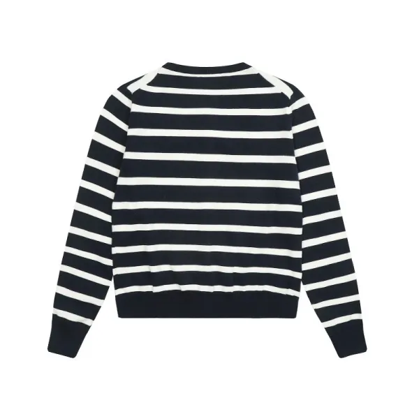 Ralph Lauren Striped Navy and White Cardigan - 28