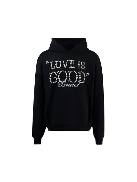GOOD Studio Embellished Logo Hoodie Black - 31