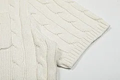 Polo Ralph Lauren Cable Knit Short-Sleeve Sweater Cream - 25