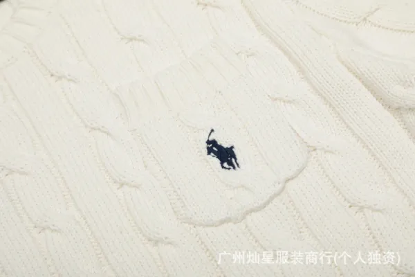 Polo Ralph Lauren Cable Knit Short-Sleeve Sweater Cream - 26
