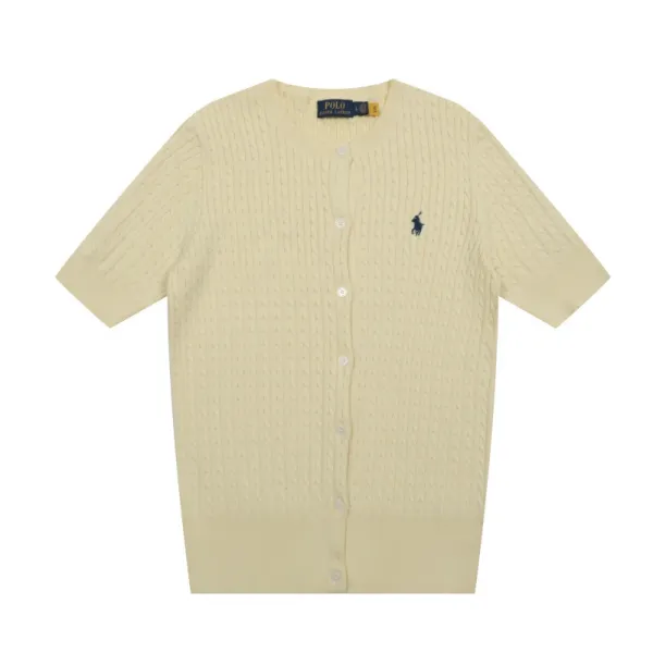 Polo Ralph Lauren Ribbed Short-Sleeve Cardigan Black - 22