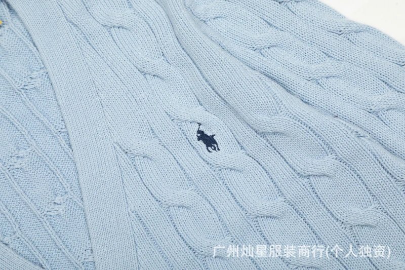 Ralph Lauren Cable Knit Cardigan Beige Sweater - 11