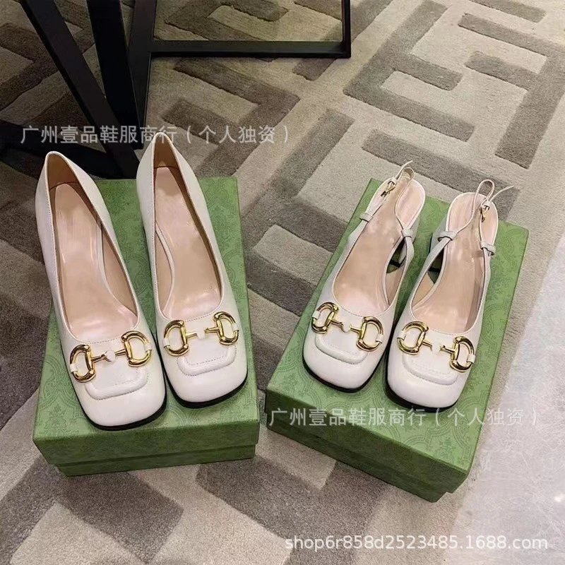 Gucci Horsebit Mary Jane Block Heel White Patent Leather Shoes - 14