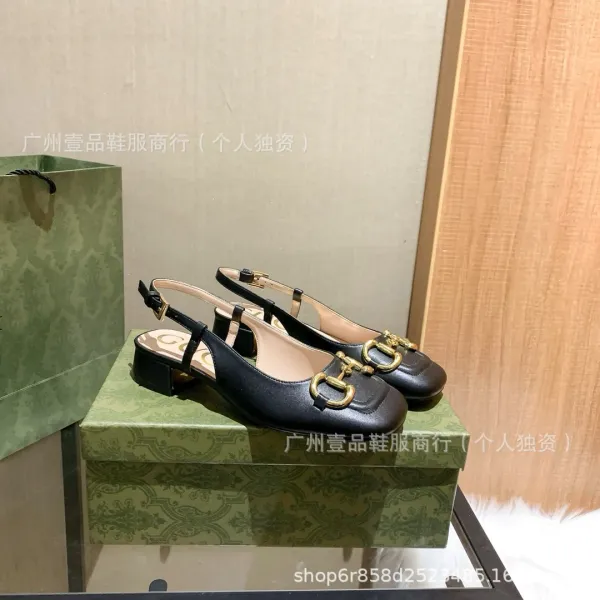 Gucci Horsebit Mary Jane Block Heel White Patent Leather Shoes - 24