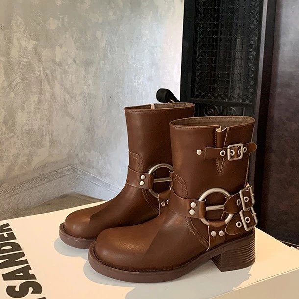 Dressy Edition Brown Short Boots
