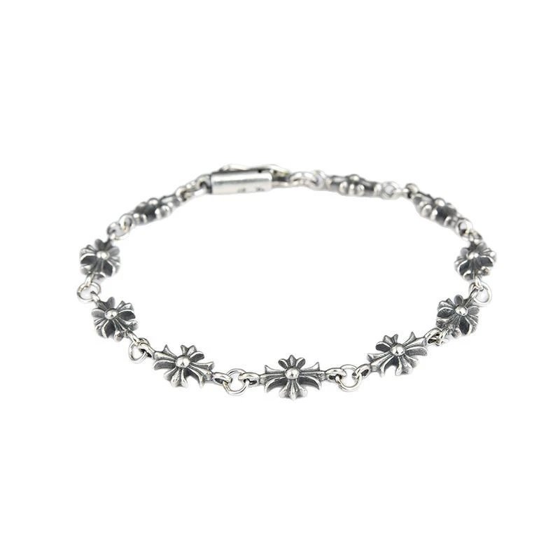 Chrome Hearts Classic Curb Chain Silver Bracelet - 3
