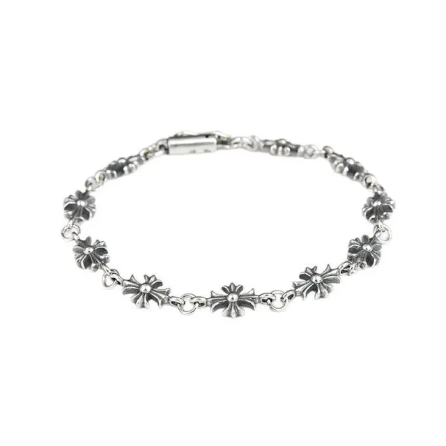 Chrome Hearts Jewelry Cross and Floral Chain Bracelet product detail image 2
