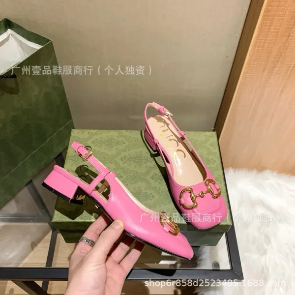Gucci Horsebit Mary Jane Block Heel White Patent Leather Shoes - 25