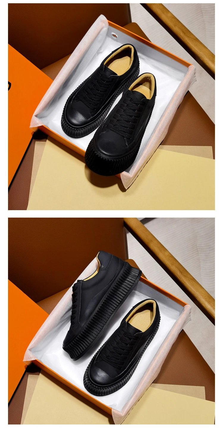 White Chunky Platform Sneakers - 66