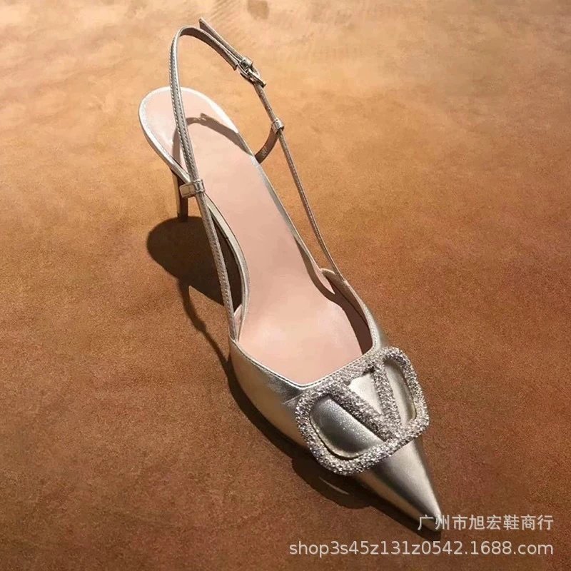 High-Quality Silver Crystal Buckle