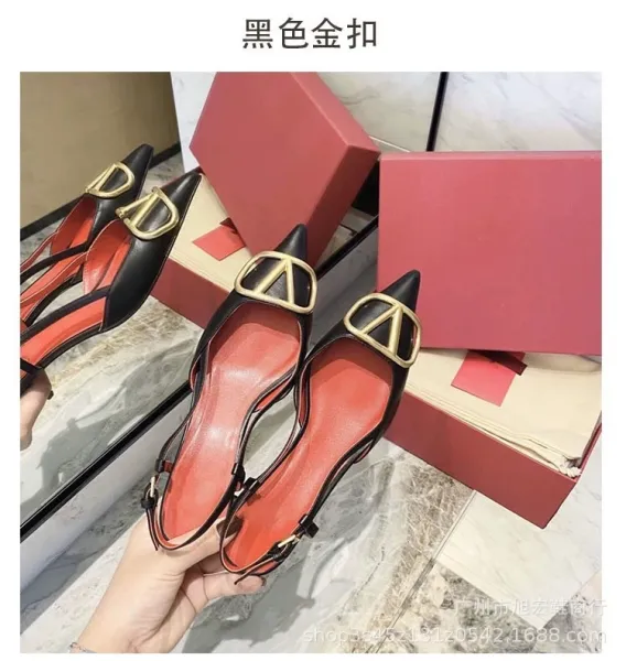 Valentino Garavani Rockstud Spike Pointed-Toe Mules White with Gold Hardware and Red Sole - 6