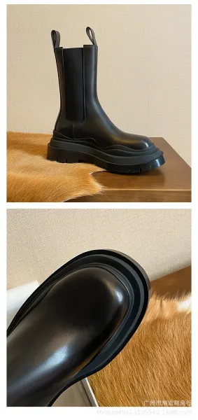 Off-White Chunky Chelsea Boots Lime Green Black Boots - 8
