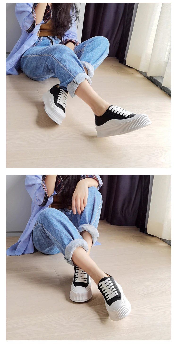 White Chunky Platform Sneakers - 63
