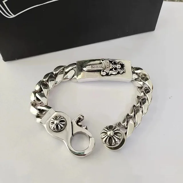 Chrome Hearts Jewelry Cross and Floral Chain Bracelet product detail image 27