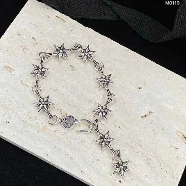 Chrome Hearts Jewelry Cross and Floral Chain Bracelet product detail image 10