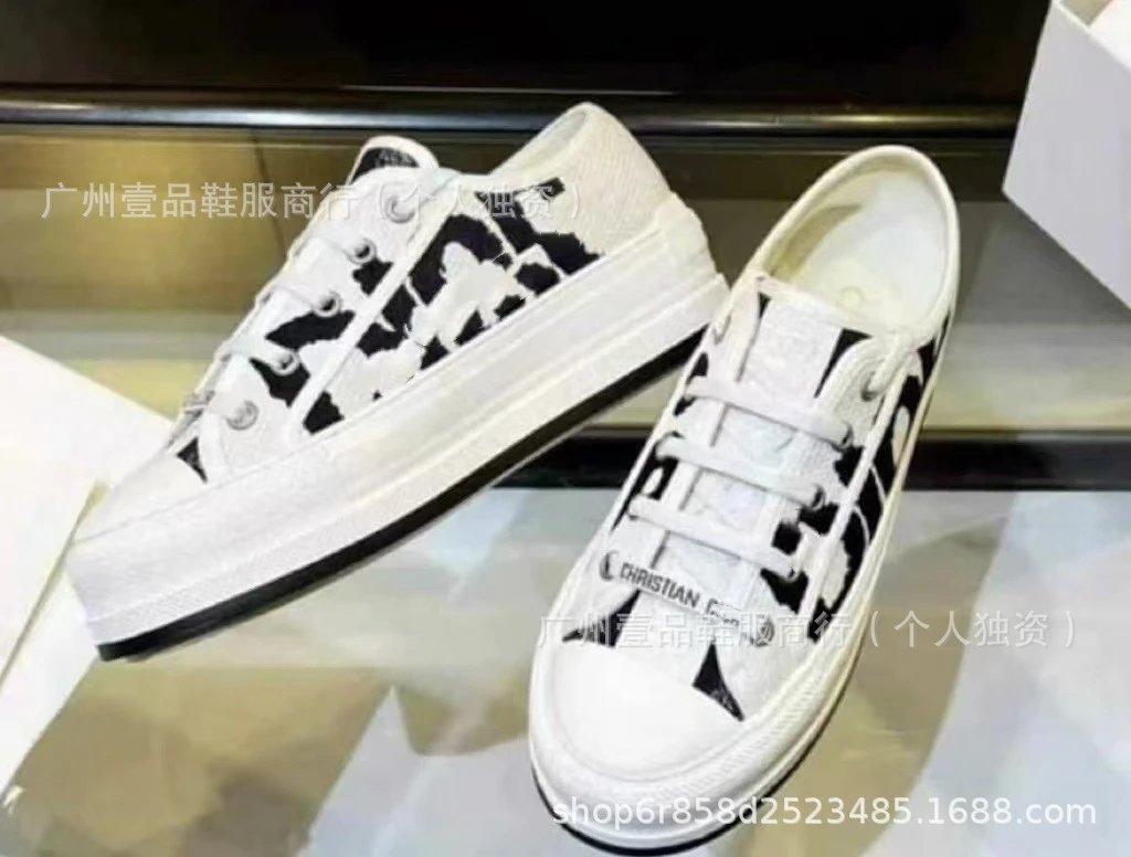 Dior B23 Oblique Pink Canvas Sneakers - 19