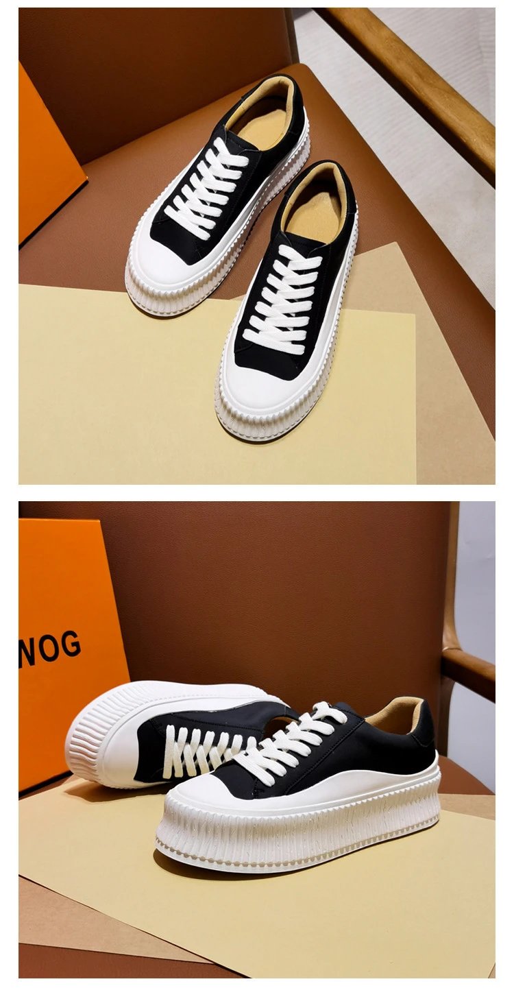 White Chunky Platform Sneakers - 59