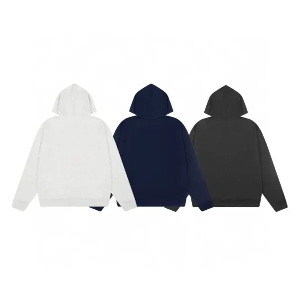 Maison de Rêve Script Logo Heather Gray Hoodie - 5