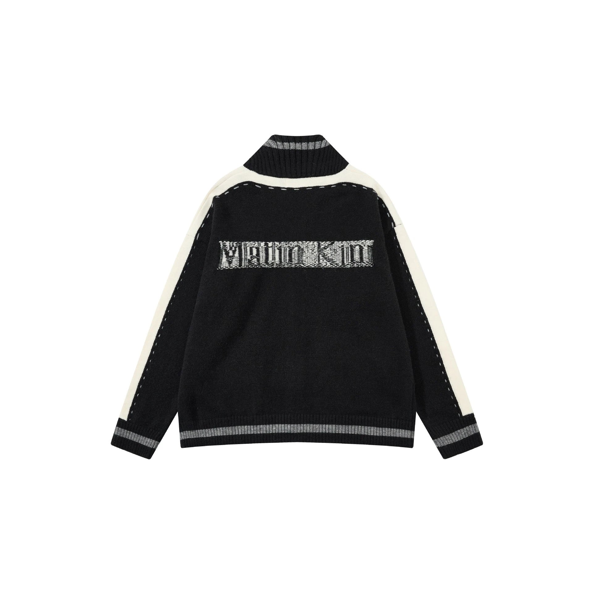 MMY Knit Track Jacket Black/White - 6