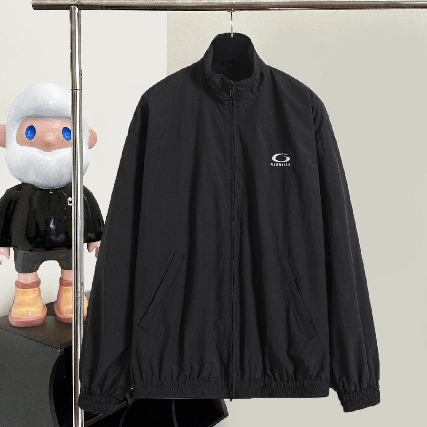 Balenciaga Logo Embroidered Jacket Pants Set