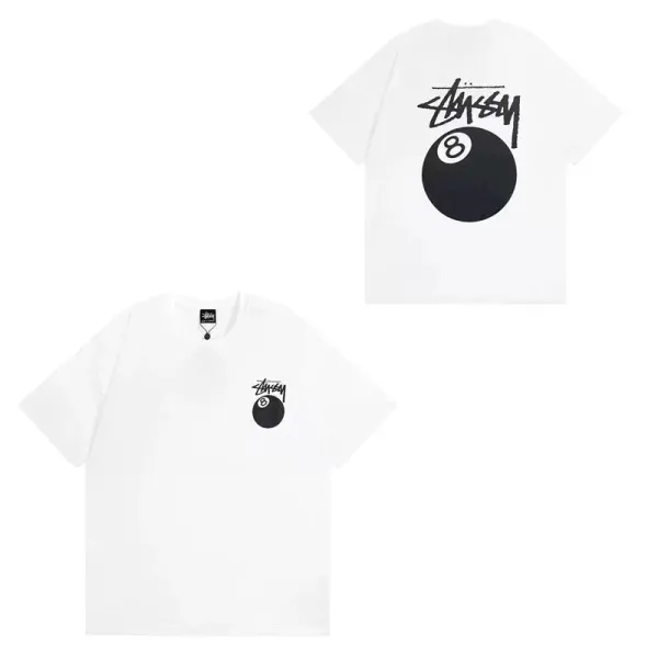 Stüssy 8-Ball Graphic T-Shirt White - 1