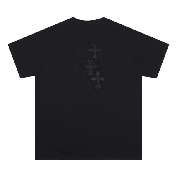 Chrome Hearts Cross Embroidery Black T-Shirt - 1