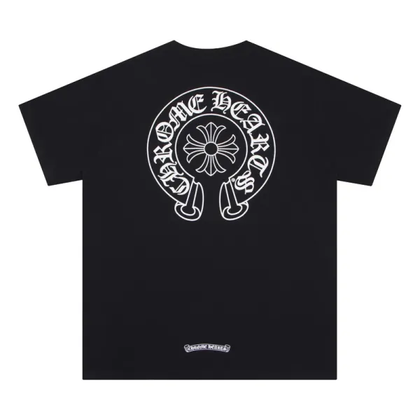 Chrome Hearts Classic Circle Logo Black T-Shirt - 1