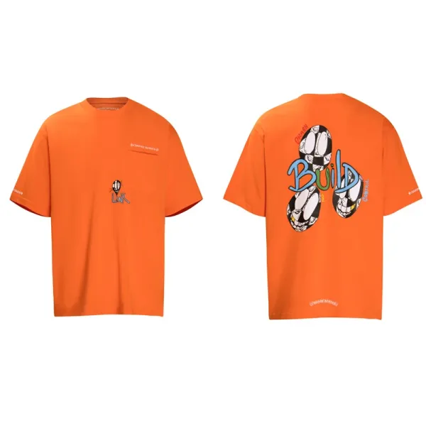Chrome Hearts x Build Series Orange Graphic T-Shirt - 13