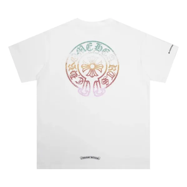 Chrome Hearts Rainbow Crystal Cross T-Shirt - 1
