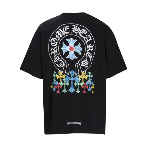 Chrome Hearts Cross Motif Graphic Black T-Shirt - 1