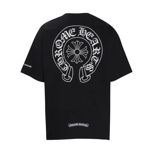 Chrome Hearts Horseshoe Logo Black T-Shirt - 1