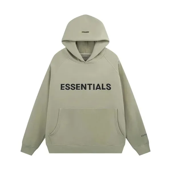 Fear of God Essentials Logo Hoodie Beige Hoodie - 1