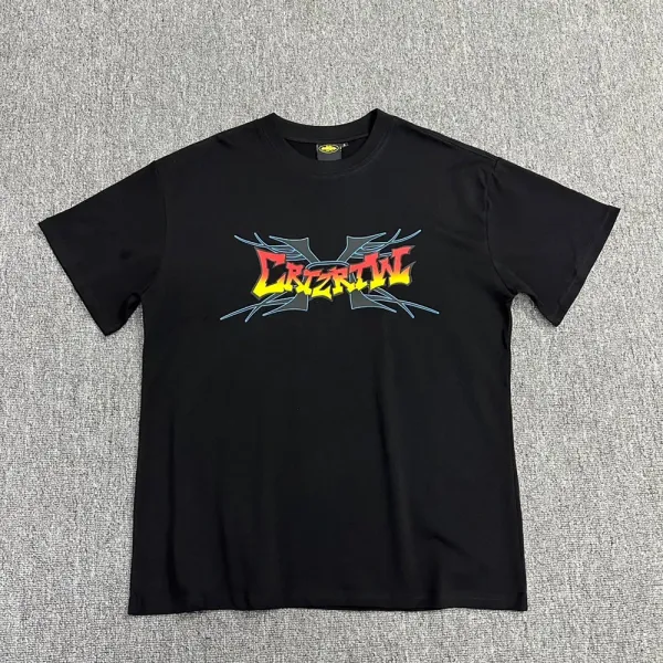 Off-White Floral Oval Logo Black T-Shirt - 27