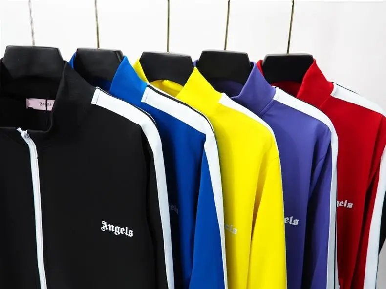 Palace Angels Track Jacket Beige with Rasta Stripes Outerwear - 37
