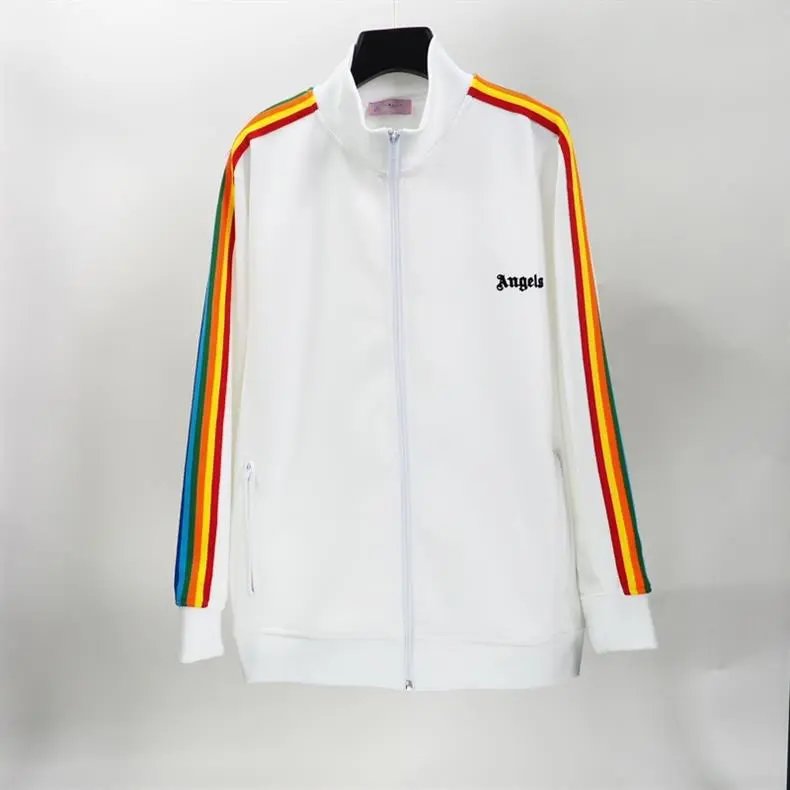 Palace Angels Track Jacket Beige with Rasta Stripes Outerwear - 19