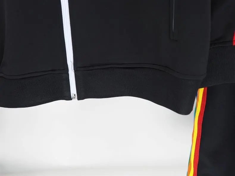 Palace Angels Track Jacket Beige with Rasta Stripes Outerwear - 42