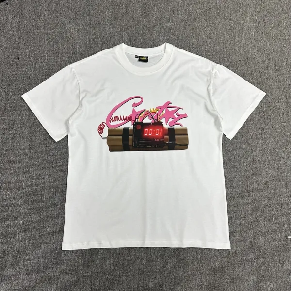 Off-White Floral Oval Logo Black T-Shirt - 8