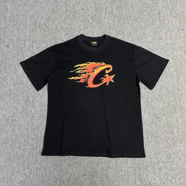 Cali C Flame Logo Black T-Shirt - 1