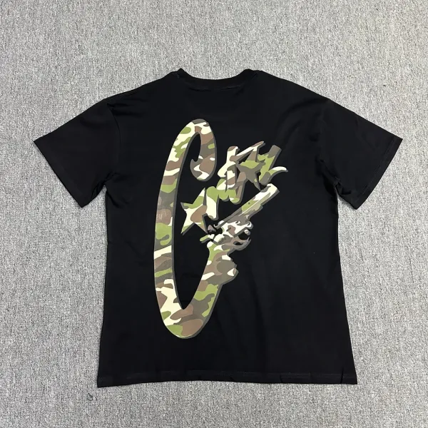 Off-White Floral Oval Logo Black T-Shirt - 21