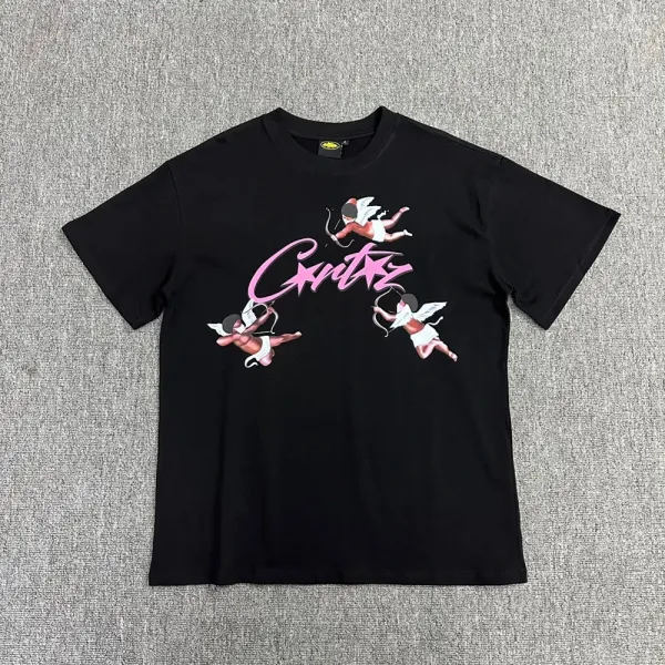 Off-White Floral Oval Logo Black T-Shirt - 30