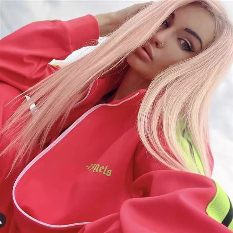 Palace Angels Track Jacket Beige with Rasta Stripes Outerwear - 6