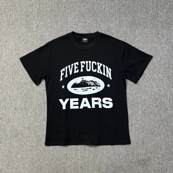 Off-White Floral Oval Logo Black T-Shirt - 49