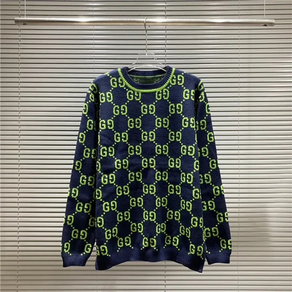 Gucci Bear GG Knit Sweater Blue - 17