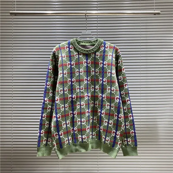 Gucci Bear GG Knit Sweater Blue - 40