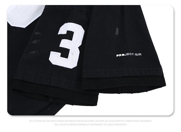 Project G/R x Ralph Lauren Polo Team Distressed Black Polo - 18