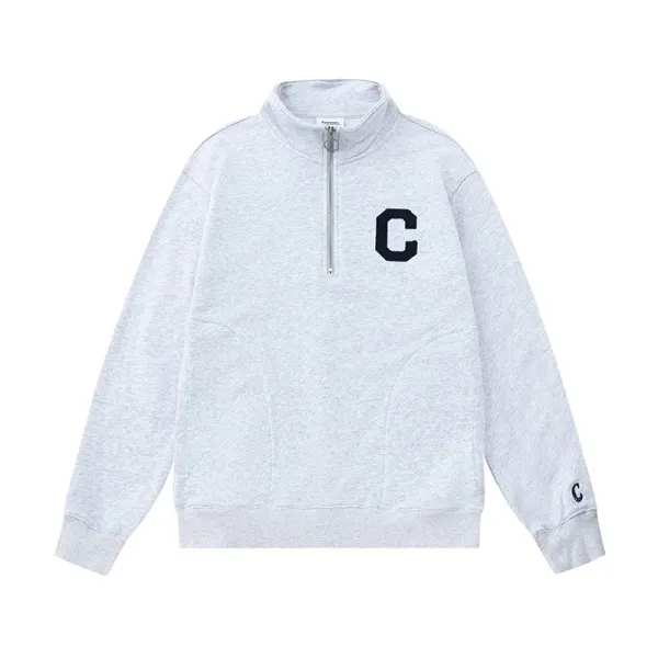 Champion Half-Zip Pullover Gray Hoodie - 1