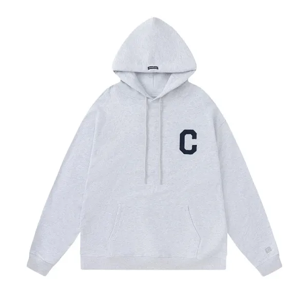 Design C Logo Hoodie Light Gray - 1