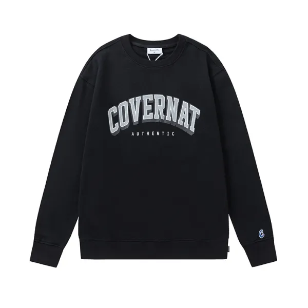 Design Covernat Arch Logo Black Hoodie - 1